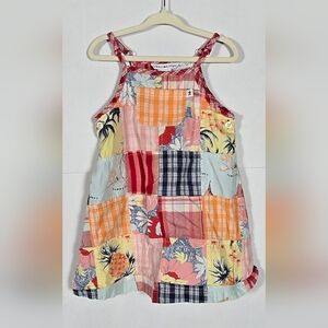 Tommy Hilfiger Toddler Dress 3T Patchwork Summer Tropical Cute